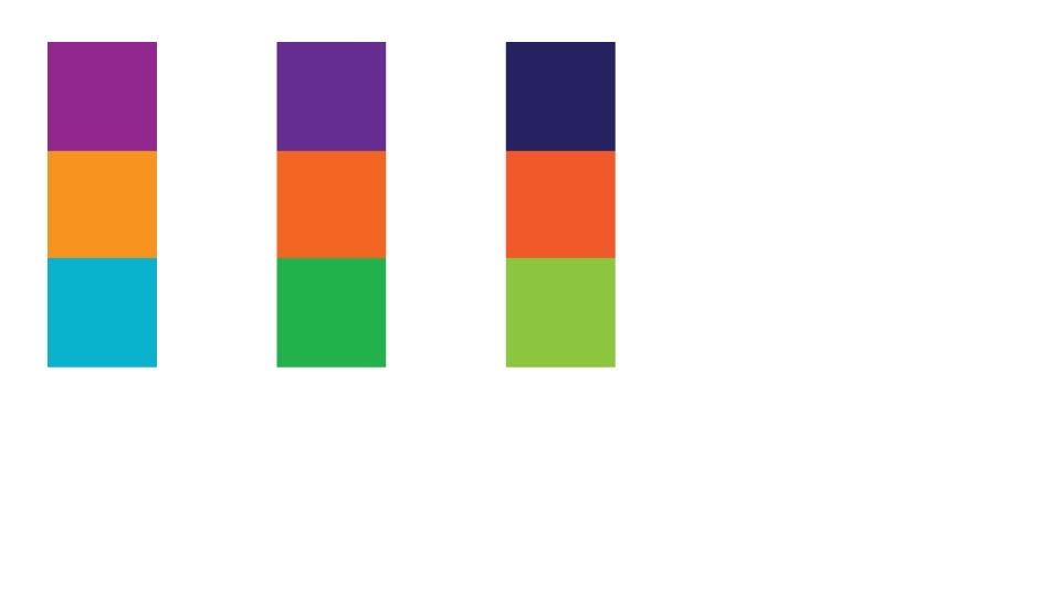 Цветовой круг по Иттену цветовая схема Триада
