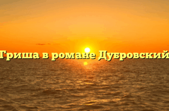 «Гриша в романе Дубровский»