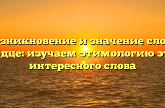 Возникновение и значение слова блюдце: изучаем этимологию этого интересного слова