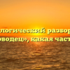 Морфологический разбор слова «флотоводец», какая часть речи