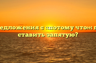 Предложения с «потому что»: где ставить запятую?