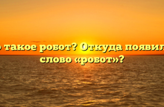 Что такое робот? Откуда появилось слово «робот»?