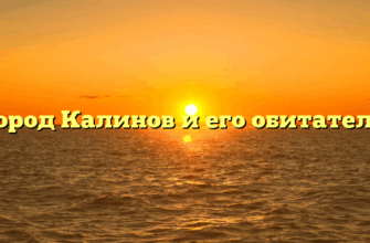 «Город Калинов и его обитатели»