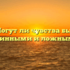«Могут ли чувства быть истинными и ложными»