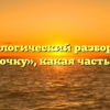 Морфологический разбор слова «дырочку», какая часть речи