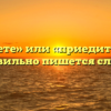 «Приедете» или «приедите» — как правильно пишется слово?