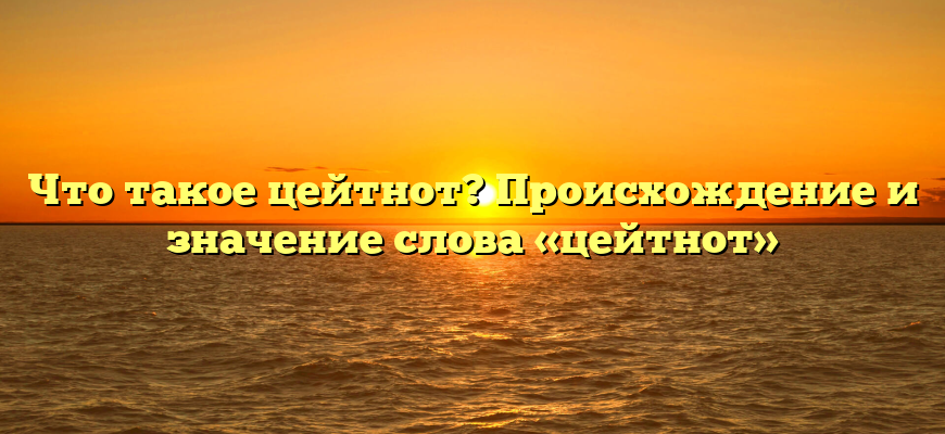 Что такое цейтнот? Происхождение и значение слова «цейтнот»