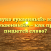 «Звуко буквенный» или «звуко-буквенный» — как правильно пишется слово?