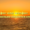 «Селфи» или «сэлфи» — как правильно пишется слово?