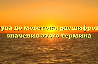 От мува до моветона: расшифровка и значения этого термина