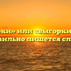 «Выгарки» или «выгорки» — как правильно пишется слово?