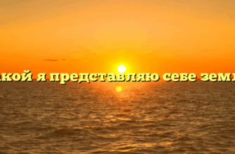 «Какой я представляю себе землю»