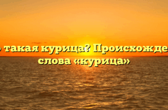 Кто такая курица? Происхождение слова «курица»