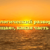 Морфологический разбор слова «идущая», какая часть речи