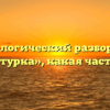 Морфологический разбор слова «микстурка», какая часть речи