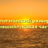 Морфологический разбор слова «ответивший», какая часть речи