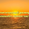 Морфологический разбор слова «подмышкой», какая часть речи