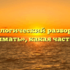 Морфологический разбор слова «пожимать», какая часть речи