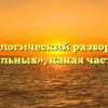 Морфологический разбор слова «привальных», какая часть речи