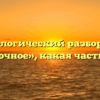 Морфологический разбор слова «цветочное», какая часть речи