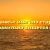 «Постараюсь» или «по стараюсь» — как правильно пишется слово?