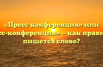 «Пресс конференция» или «пресс-конференция» — как правильно пишется слово?