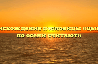 Происхождение пословицы «цыплят по осени считают»