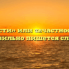 «В частности» или «вчастности» — как правильно пишется слово?