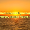 Морфологический разбор слова «мутное», какая часть речи