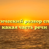 Морфологический разбор слова «оба», какая часть речи