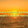 Морфологический разбор слова «признаёт», какая часть речи