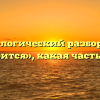 Морфологический разбор слова «старится», какая часть речи