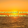 Морфологический разбор слова «столом», какая часть речи