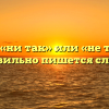 «Нитак», «ни так» или «не так» — как правильно пишется слово?