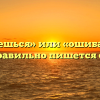 «Ошибаешься» или «ошибаешся» — как правильно пишется слово?