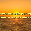 Морфологический разбор слова «горизонт», какая часть речи