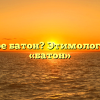 Что такое батон? Этимология слова «батон»
