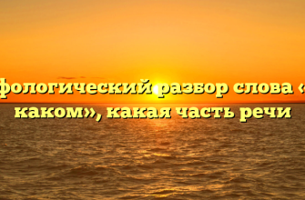 Морфологический разбор слова «ни о каком», какая часть речи