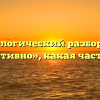 Морфологический разбор слова «объективно», какая часть речи