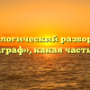 Морфологический разбор слова «параграф», какая часть речи