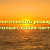 Морфологический разбор слова «подстилка», какая часть речи