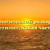 Морфологический разбор слова «поместили», какая часть речи