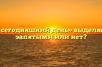 «На сегодняшний день» выделяется запятыми или нет?