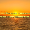 «Зависевший» или «зависивший» — как правильно пишется слово?